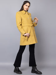 Dlanxa Women Single Breasted Coat With Belt