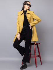 Dlanxa Women Single Breasted Coat With Belt