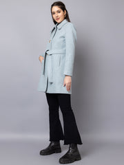 Dlanxa Women Single Breasted Coat With Belt