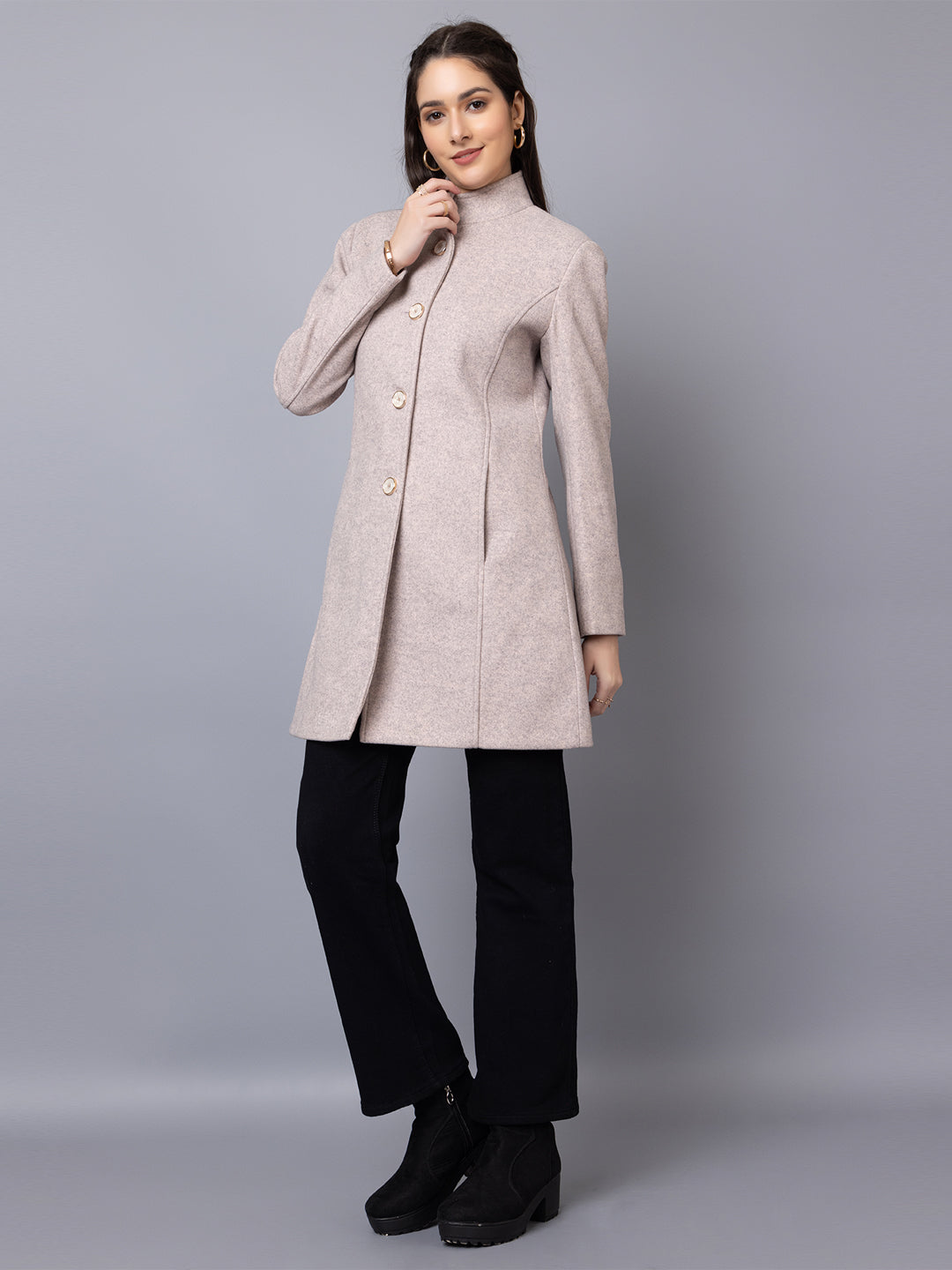 DLANXA Women Winter Wear Single Breasted Coat