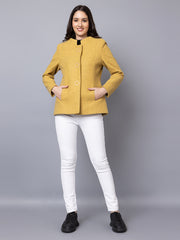 Dlanxa Women Round Button Coat