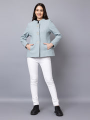 Dlanxa Women Round Button Coat