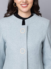 Dlanxa Women Round Button Coat