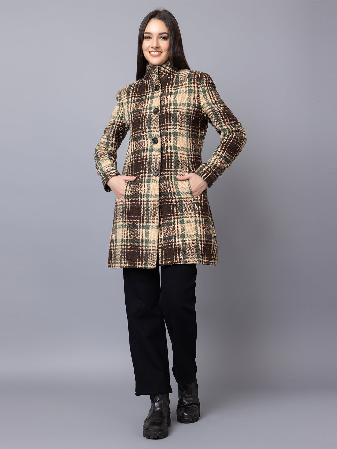 DLANXA Women Winter Wear Single Breasted Coat