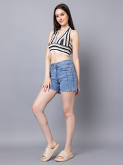 DLANXA Ribbed Crop Tank Top For Women