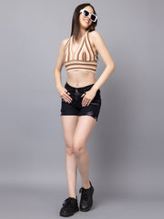 DLANXA Ribbed Crop Tank Top For Women