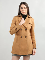 Dlanxa Women Double Breasted Coat