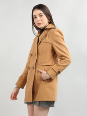 Dlanxa Women Double Breasted Coat