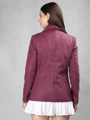 Women Solid Single-Breasted Blazer