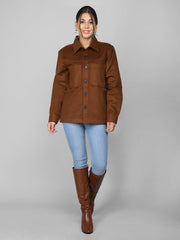 DLANXA Women Causal Shacket For Winter