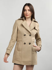 Dlanxa Women Double Breasted Coat