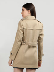 Dlanxa Women Double Breasted Coat