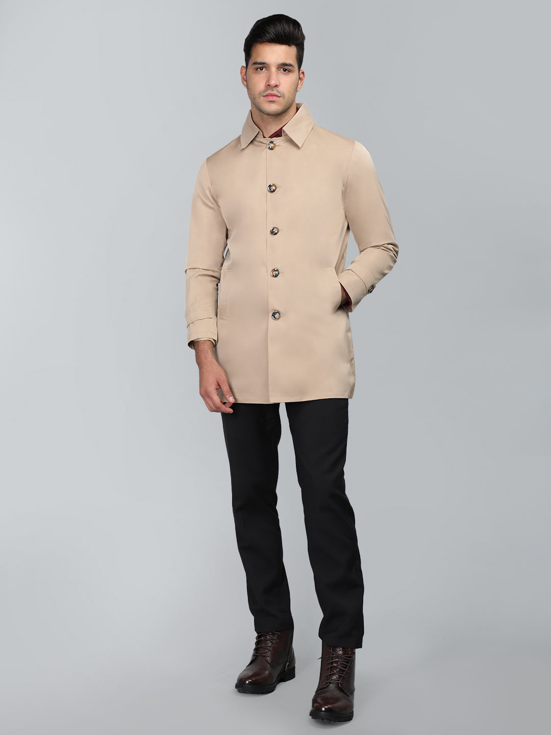 Dlanxa Men Single Breasted Coat