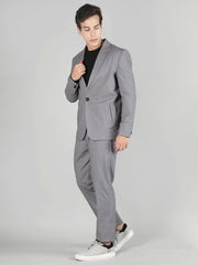 DLANXA Men's Regular Fit 2-Piece Suit One Button Blazer with Pants Set