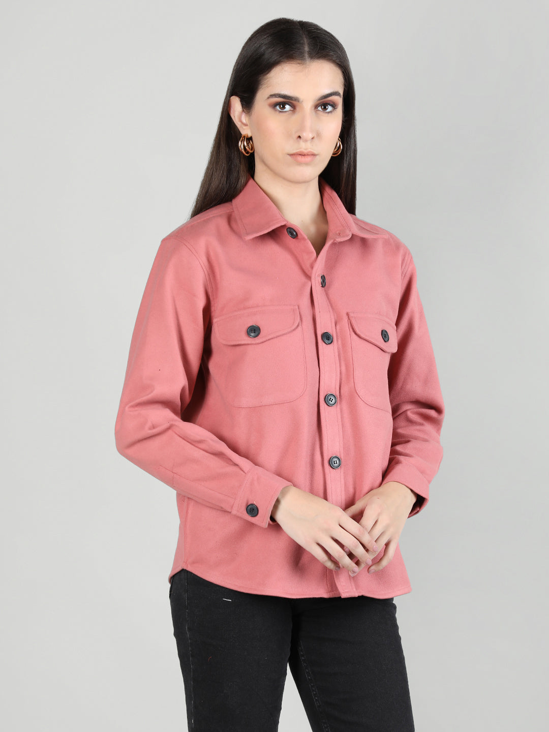 DLANXA Women Causal Shacket for Winter