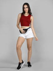 DLANXA Ribbed Crop Tank Top for Women