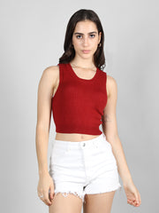 DLANXA Ribbed Crop Tank Top for Women