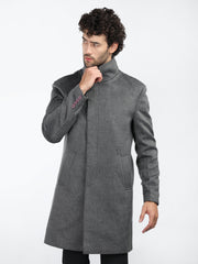 Dlanxa Men Long Coat Double Breasted 5 Button