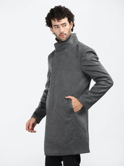 Dlanxa Men Long Coat Double Breasted 5 Button