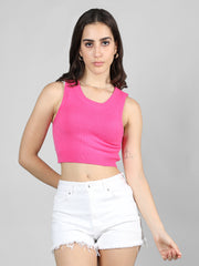 DLANXA Ribbed Crop Tank Top for Women