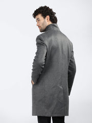 Dlanxa Men Long Coat Double Breasted 5 Button