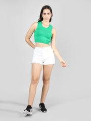 DLANXA Ribbed Crop Tank Top for Women