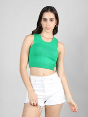 DLANXA Ribbed Crop Tank Top for Women