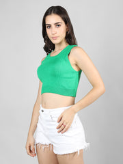 DLANXA Ribbed Crop Tank Top for Women