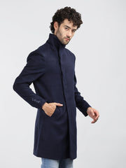 Dlanxa Men Long Coat Double Breasted 5 Button