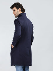 Dlanxa Men Long Coat Double Breasted 5 Button