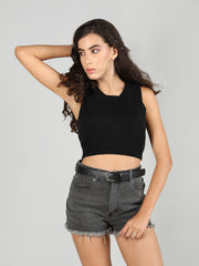 DLANXA Ribbed Crop Tank Top for Women