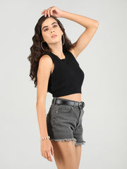 DLANXA Ribbed Crop Tank Top for Women