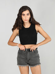 DLANXA Ribbed Crop Tank Top for Women