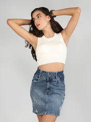 DLANXA Ribbed Crop Tank Top for Women