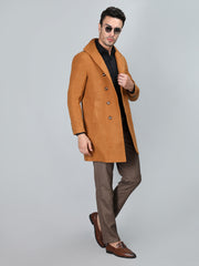 Dlanxa Men Long Coat Double Breasted 5 Button