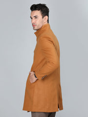 Dlanxa Men Long Coat Double Breasted 5 Button