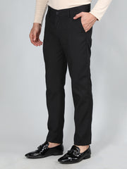 DLANXA Men Slim Fit Solid Regular Trouser