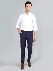 DLANXA Men Slim Fit Solid Regular Trouser