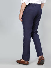 DLANXA Men Slim Fit Solid Regular Trouser