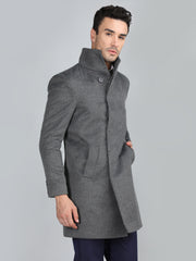 Dlanxa Men Long Coat Double Breasted 5 Button