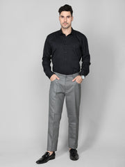 Men Slim Fit Solid Regular Trouser