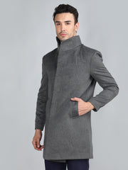 Dlanxa Men Long Coat Double Breasted 5 Button