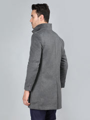 Dlanxa Men Long Coat Double Breasted 5 Button