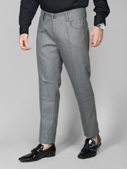 Men Slim Fit Solid Regular Trouser