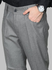 Men Slim Fit Solid Regular Trouser