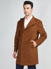 Dlanxa Men Long Coat Double Breasted 5 Button