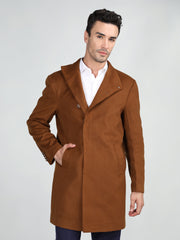 Dlanxa Men Long Coat Double Breasted 5 Button