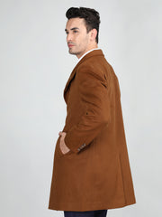 Dlanxa Men Long Coat Double Breasted 5 Button