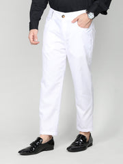 Men Slim Fit Solid Regular Trouser