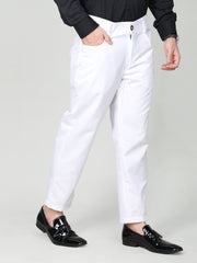 Men Slim Fit Solid Regular Trouser